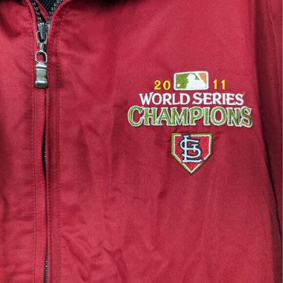 Cutter and Beck CB Weather Tec Red‎ zippered Jacket 2011 St. Louis Cardinals XL - Picture 7 of 16